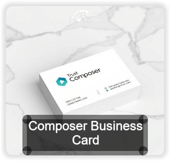 Composer business card design sample