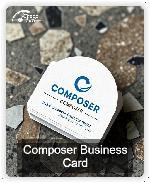 Composer business card design sample