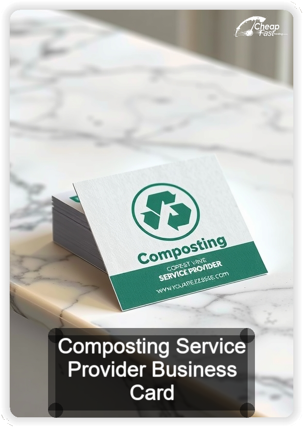 Composting Service Provider business card design sample