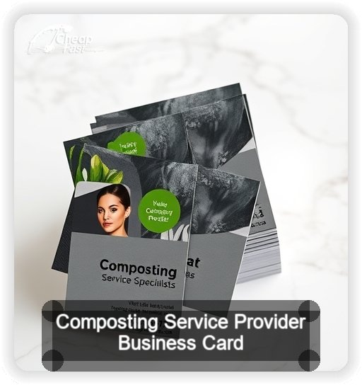 Composting Service Provider business card design sample