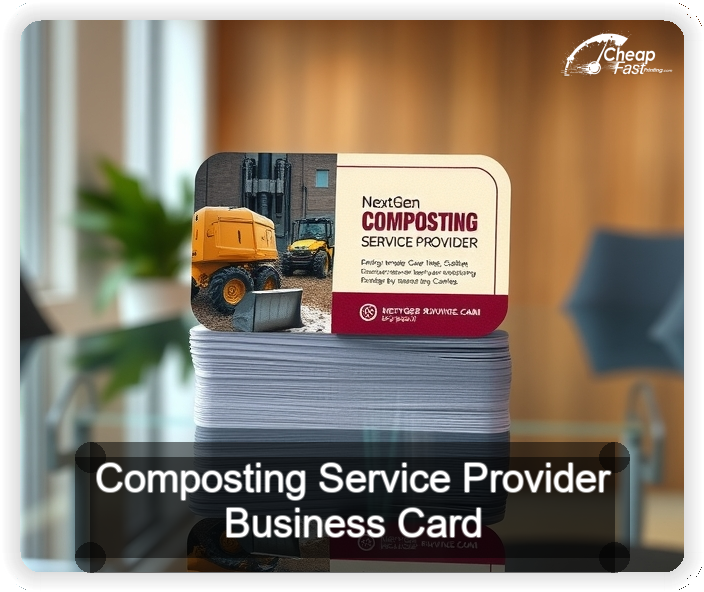 Composting Service Provider business card design sample