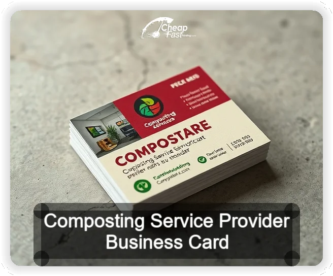 Composting Service Provider business card design sample