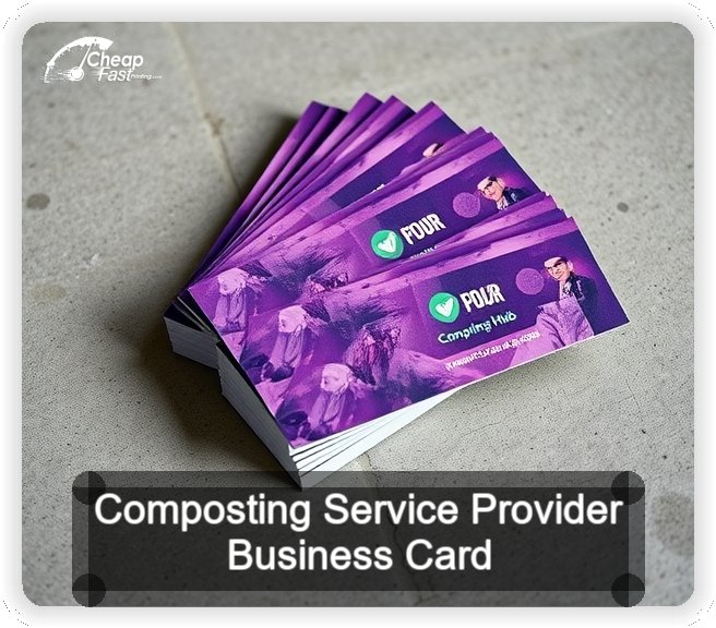 Composting Service Provider business card design sample