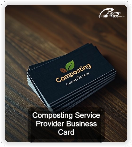 Composting Service Provider business card design sample