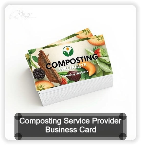 Composting Service Provider business card design sample