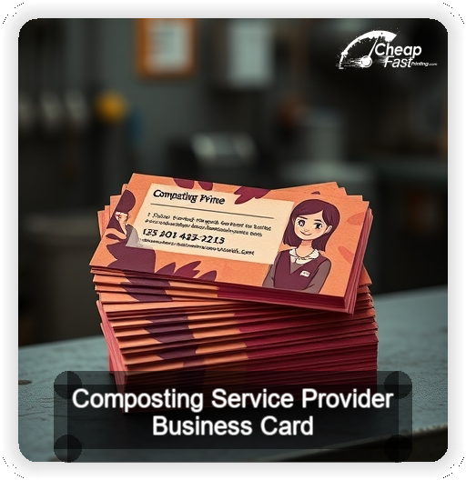 Composting Service Provider business card design sample