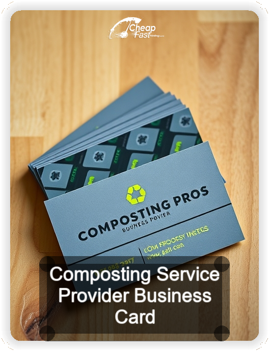 Composting Service Provider business card design sample