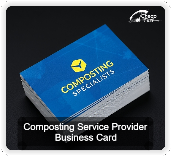 Composting Service Provider business card design sample