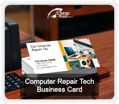 Computer Repair Tech business card design sample
