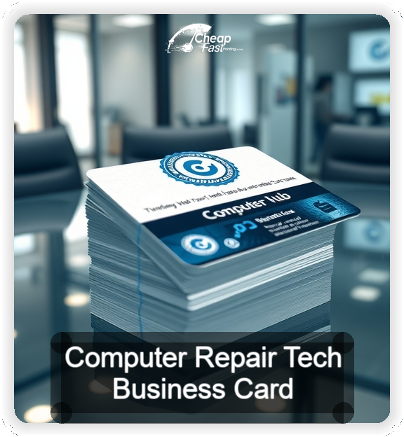 Computer Repair Tech business card design sample