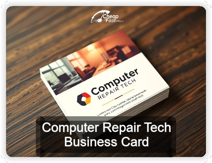 Computer Repair Tech business card design sample