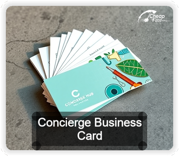 Concierge business card design sample
