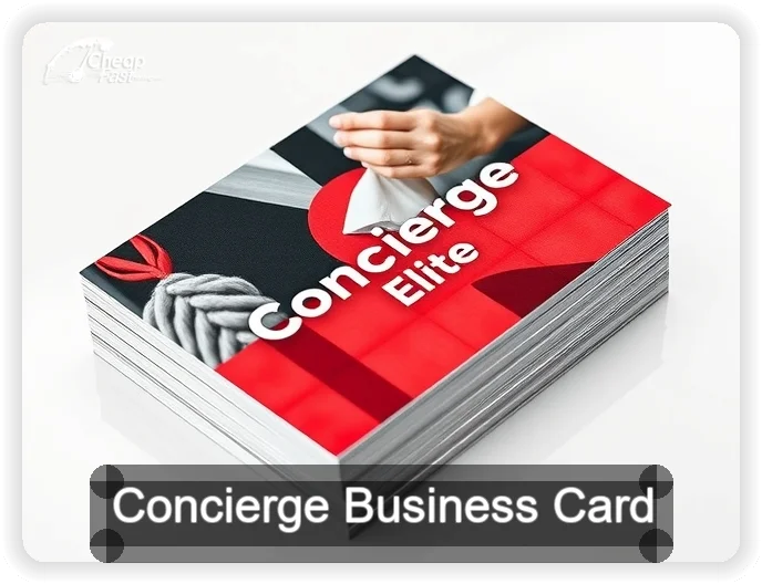Concierge business card design sample