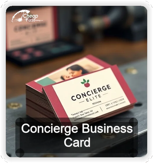 Concierge business card design sample
