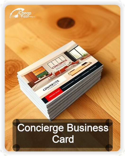 Concierge business card design sample