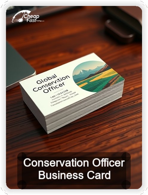 Conservation Officer business card design sample