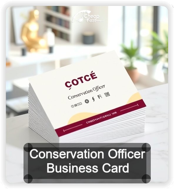 Conservation Officer business card design sample