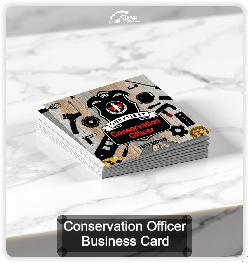 Conservation Officer business card design sample