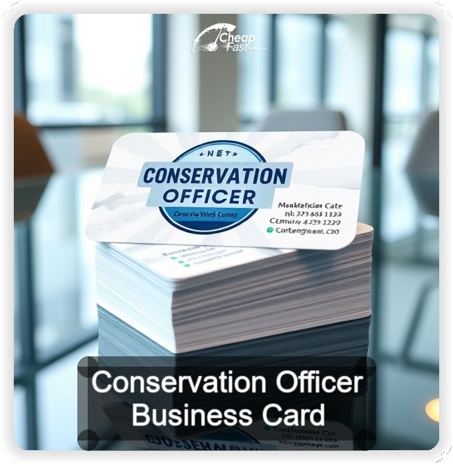 Conservation Officer business card design sample