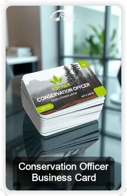 Conservation Officer business card design sample