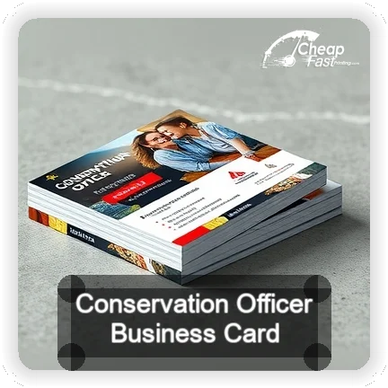 Conservation Officer business card design sample