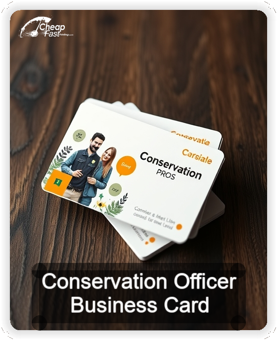 Conservation Officer business card design sample
