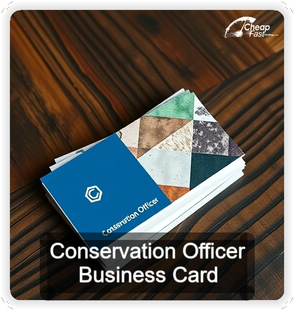 Conservation Officer business card design sample