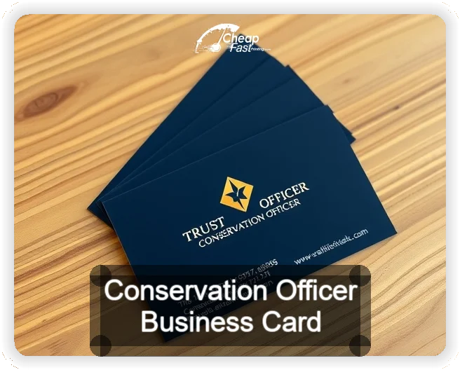 Conservation Officer business card design sample