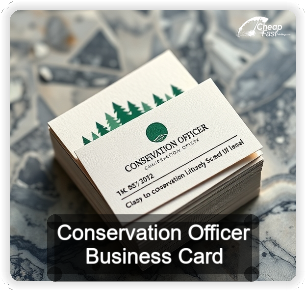 Conservation Officer business card design sample