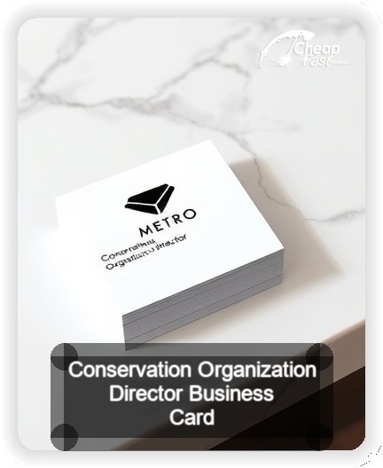 Conservation Organization Director business card design sample