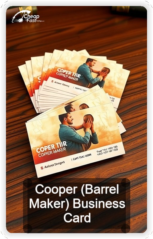 Cooper Barrel Maker business card design sample