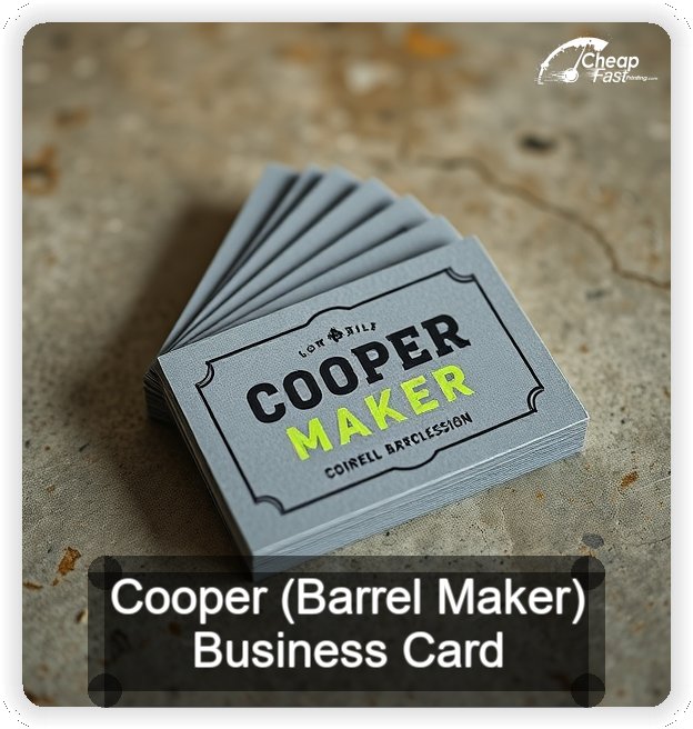 Cooper Barrel Maker business card design sample