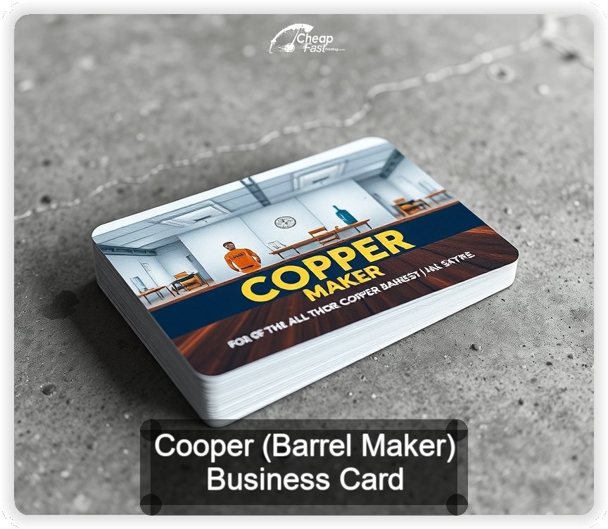 Cooper Barrel Maker business card design sample