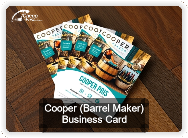 Cooper Barrel Maker business card design sample