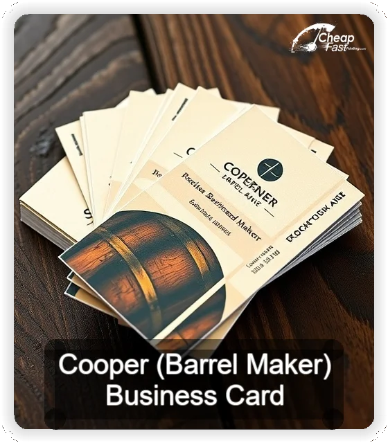 Cooper Barrel Maker business card design sample