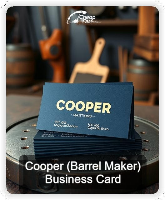 Cooper Barrel Maker business card design sample