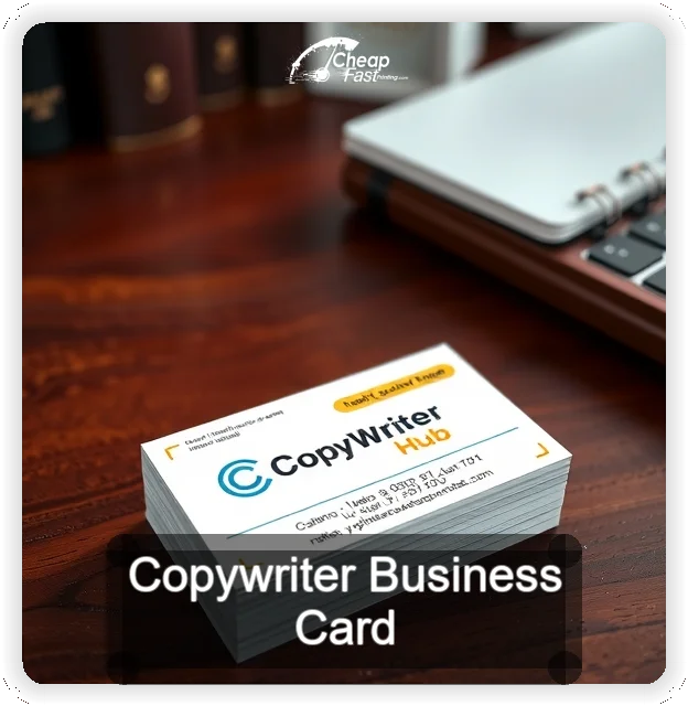 Copywriter business card design sample