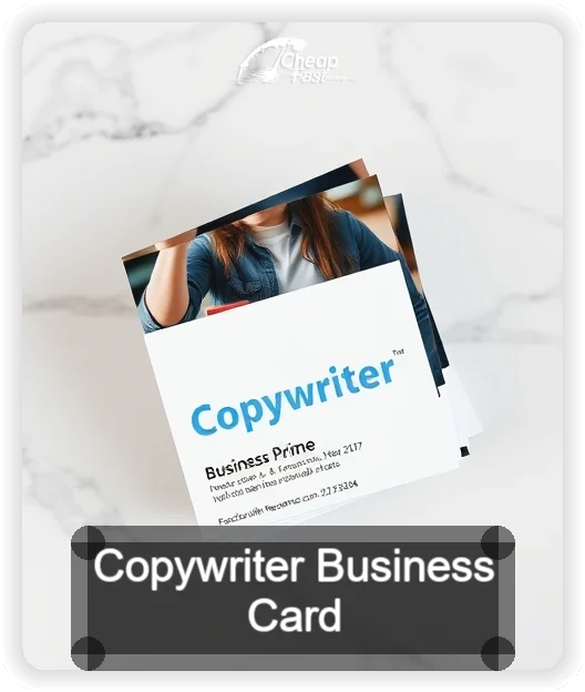 Copywriter business card design sample