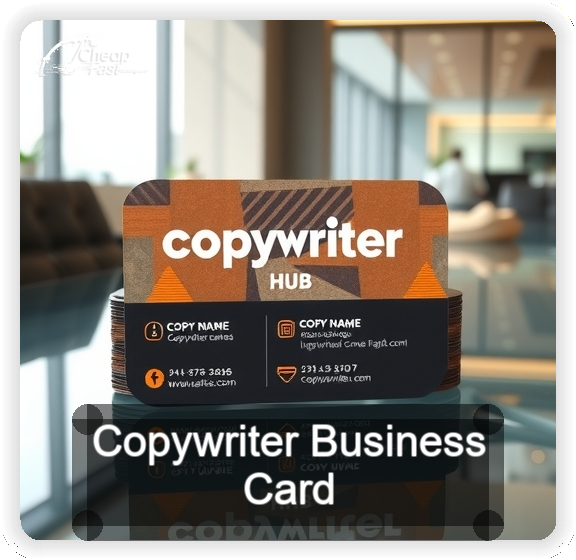 Copywriter business card design sample