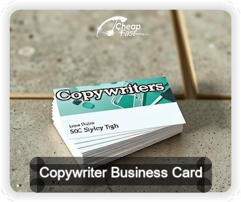 Copywriter business card design sample