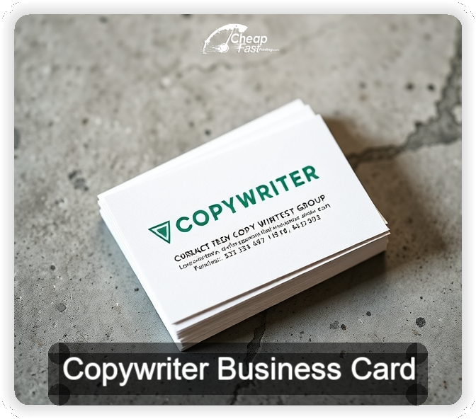 Copywriter business card design sample