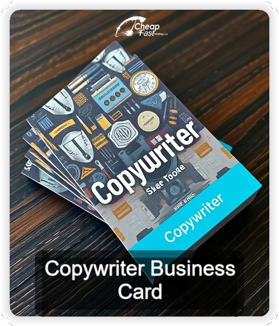 Copywriter business card design sample