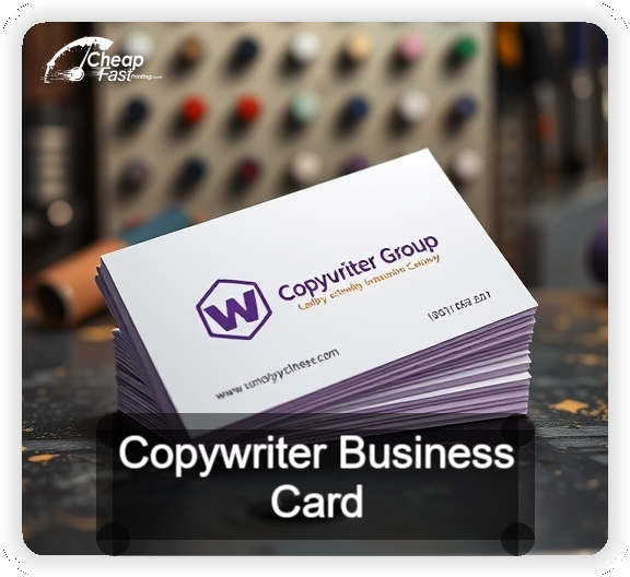 Copywriter business card design sample