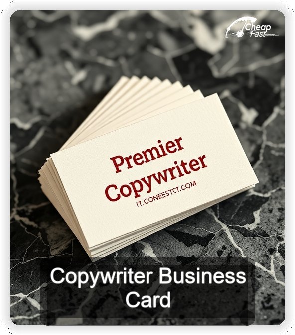 Copywriter business card design sample