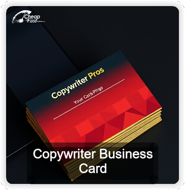 Copywriter business card design sample