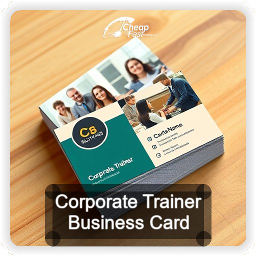 Corporate Trainer business card design sample