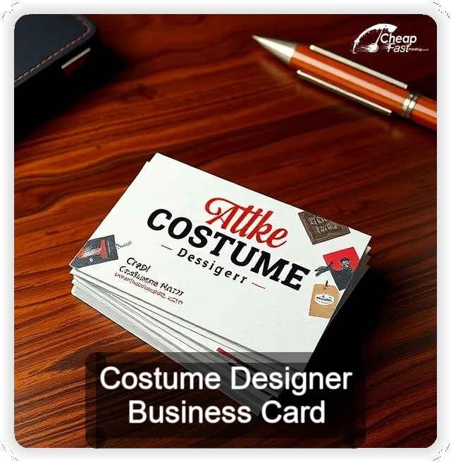 Costume Designer business card design sample