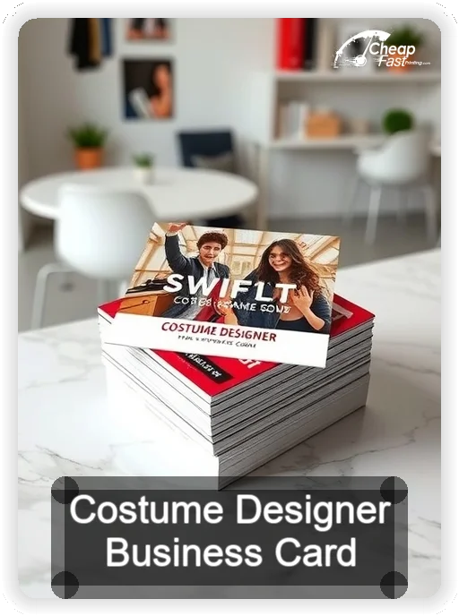 Costume Designer business card design sample