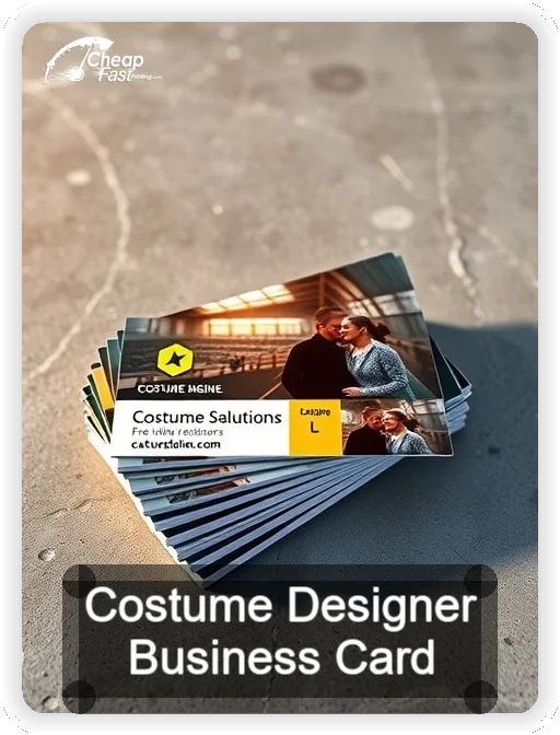 Costume Designer business card design sample
