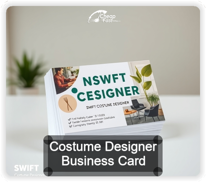 Costume Designer business card design sample